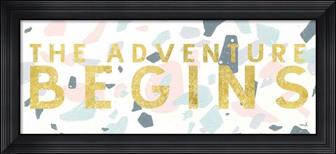 Framed Terrazzo Inspiration III Print
