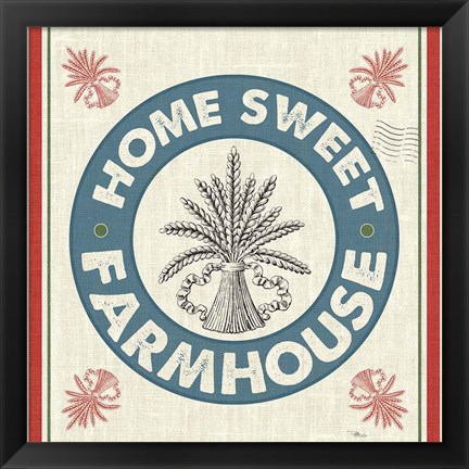 Framed Sweet Farmhouse I No 100 Print