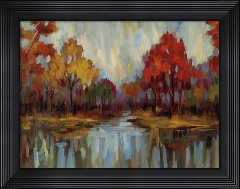 Framed Fall Aquarelle Crop Print