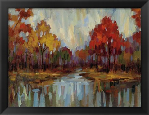 Framed Fall Aquarelle Crop Print