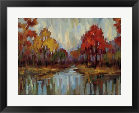 Framed Fall Aquarelle Crop Print