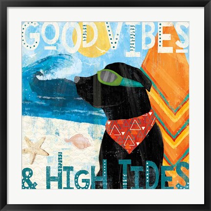 Framed Good Vibes IV Print