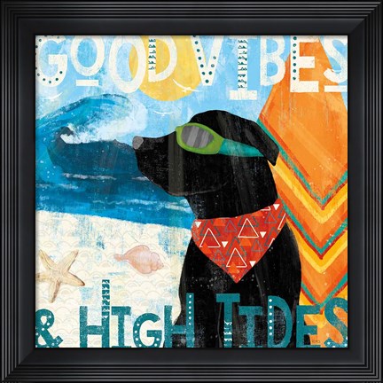 Framed Good Vibes IV Print