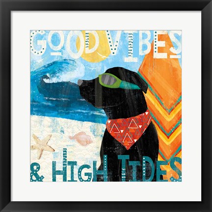 Framed Good Vibes IV Print