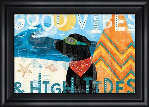 Framed Good Vibes II Print