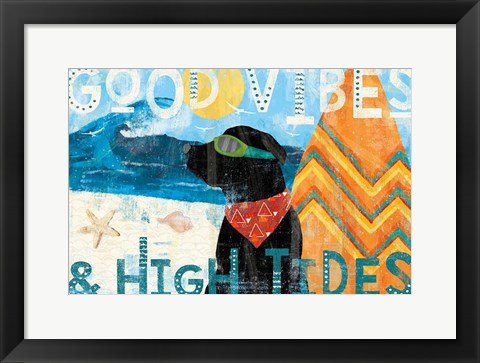 Framed Good Vibes II Print