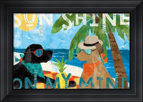 Framed Good Vibes I Print