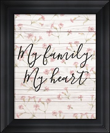 Framed My Family - Floral 1 Print