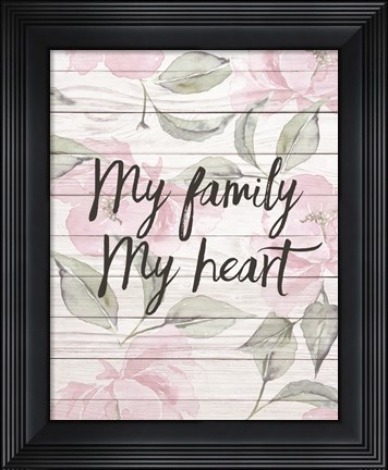 Framed My Family - Floral 2 Print