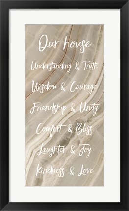 Framed Our House - Gray Print