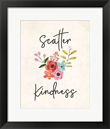 Framed Scatter Kindness Print