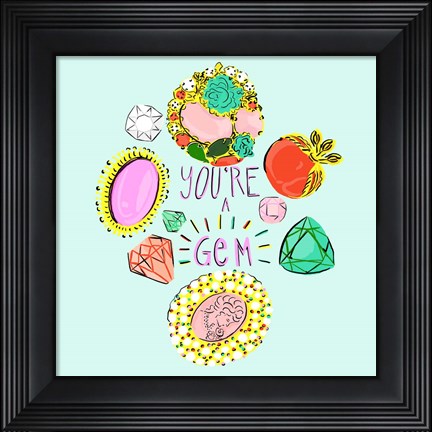 Framed Ocean&#39;s Bottom I Print