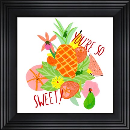 Framed Fruitful Garden II Print