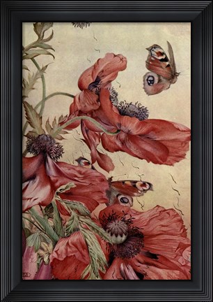 Framed Garden Fantasy III Print