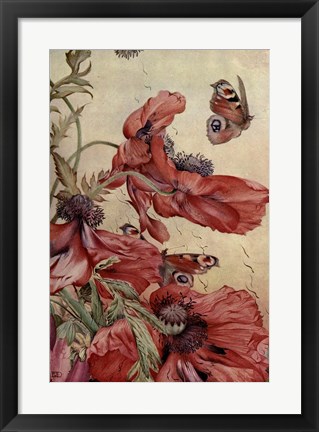 Framed Garden Fantasy III Print