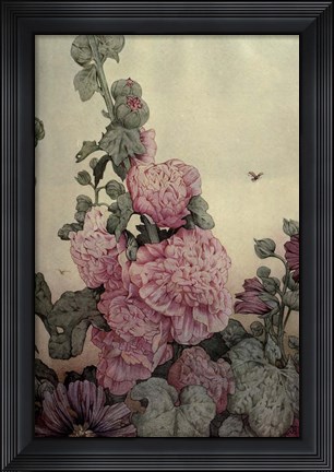 Framed Garden Fantasy IV Print