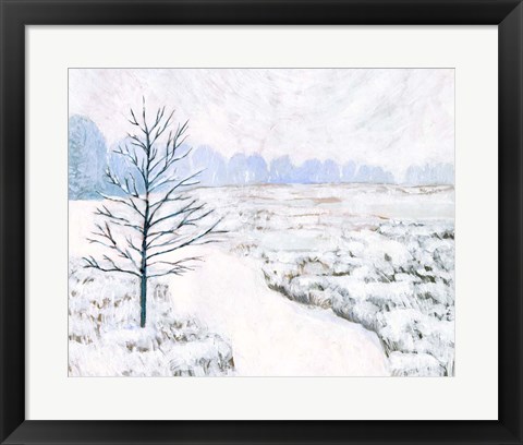Framed Frozen River Study I Print