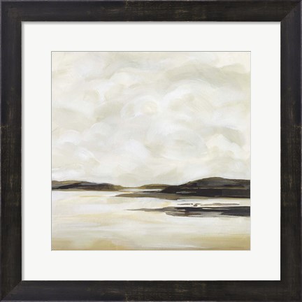 Framed Cloudy Coast II Print