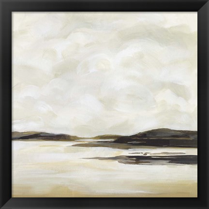 Framed Cloudy Coast II Print