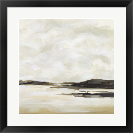 Framed Cloudy Coast II Print