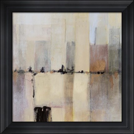 Framed City Strata II Print