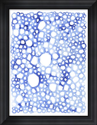 Framed Indigo Plexus I Print