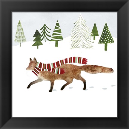 Framed Woodland Christmas II Print