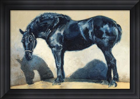 Framed Mood Indigo I Print