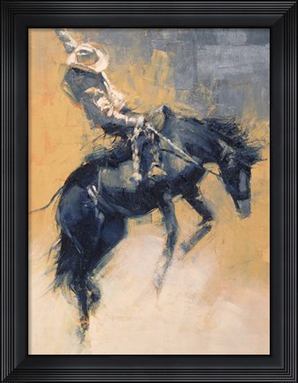 Framed Mood Indigo III Print