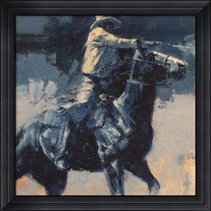 Framed Mood Indigo IV Print