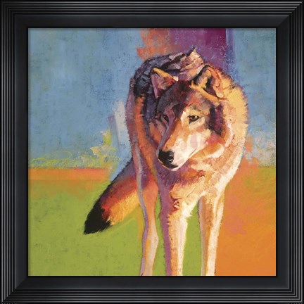 Framed Wolf Study III Print
