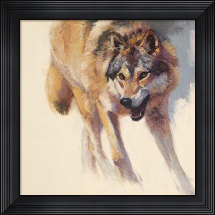 Framed Wolf Study IV Print