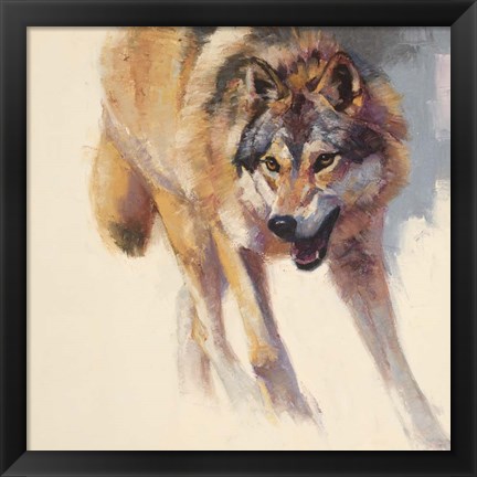 Framed Wolf Study IV Print