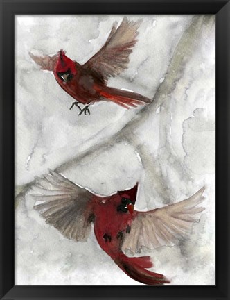 Framed Cardinals I Print