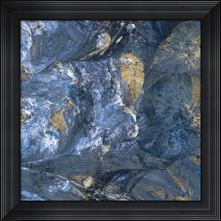 Framed Gilded Indigo II Print