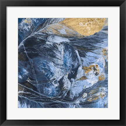 Framed Gilded Indigo IV Print