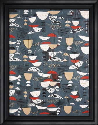 Framed Slate Arrangement III Print