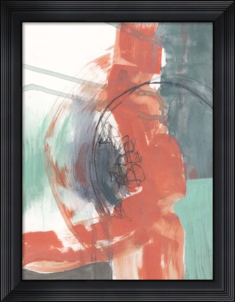 Framed Juxtaposed Coral I Print