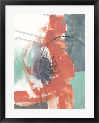 Framed Juxtaposed Coral I Print