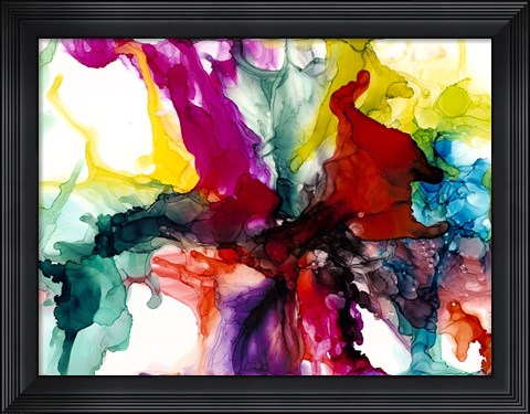 Framed Jeweltone Prism I Print