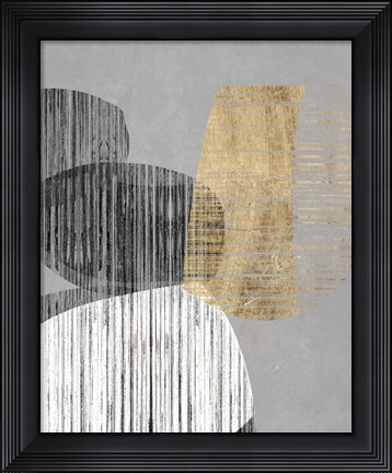 Framed Adjacent Shapes II Print
