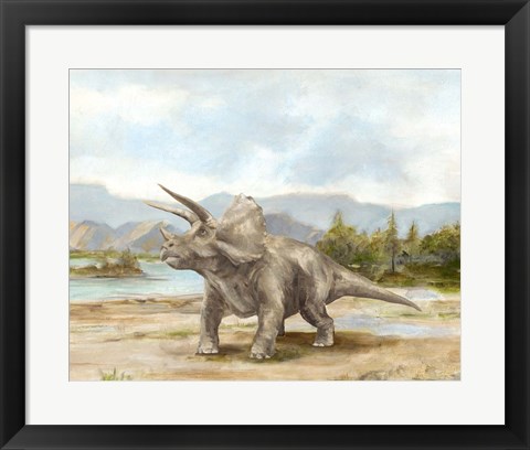 Framed Dinosaur Illustration II Print