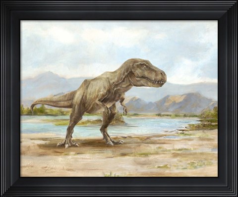 Framed Dinosaur Illustration III Print