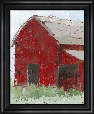 Framed Big Red Barn II Print