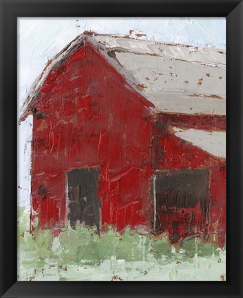 Framed Big Red Barn II Print