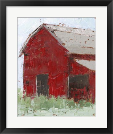 Framed Big Red Barn II Print