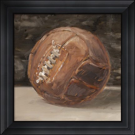 Framed Vintage Leather III Print