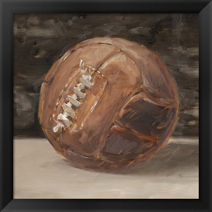 Framed Vintage Leather III Print