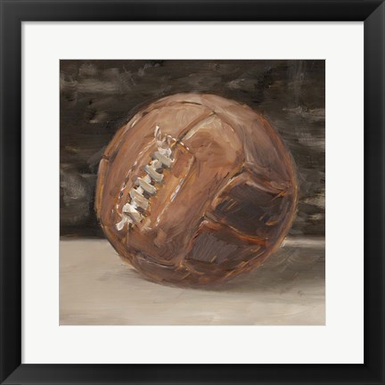 Framed Vintage Leather III Print