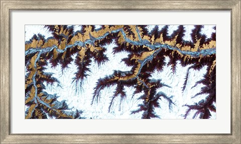 Framed Himalayas II Print